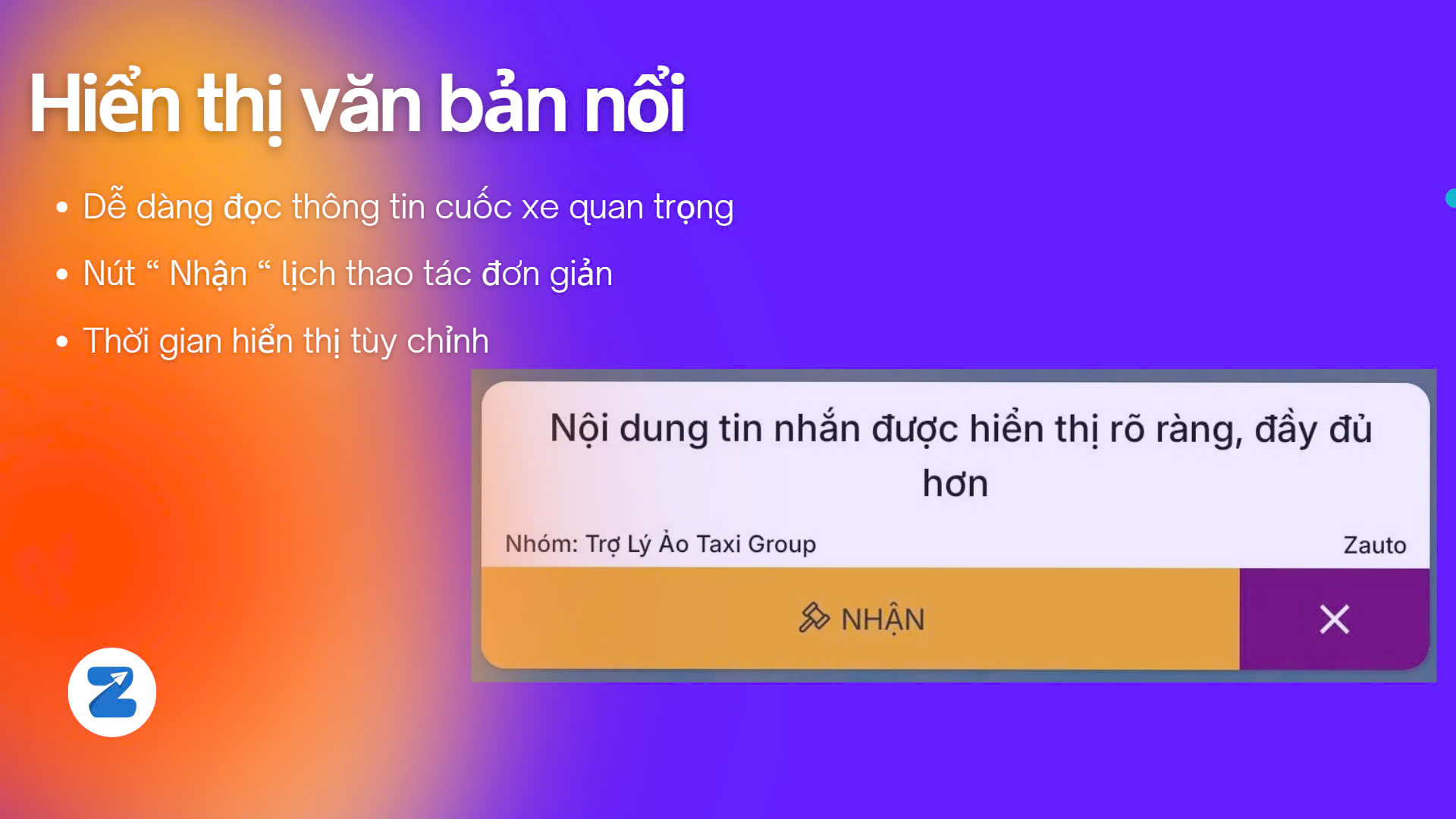Hiển thị văn bản nổi